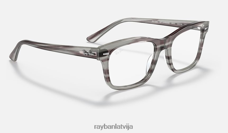 burbankas optika pulēta pelēka F0L86X1731 vīriešiem Ray-Ban brilles