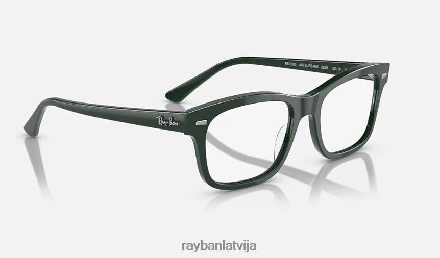 burbankas optika pulēta zaļa F0L86X1732 vīriešiem Ray-Ban brilles