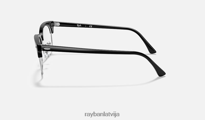 clubmaster kvadrātveida optika pulēta melna F0L86X1891 vīriešiem Ray-Ban brilles