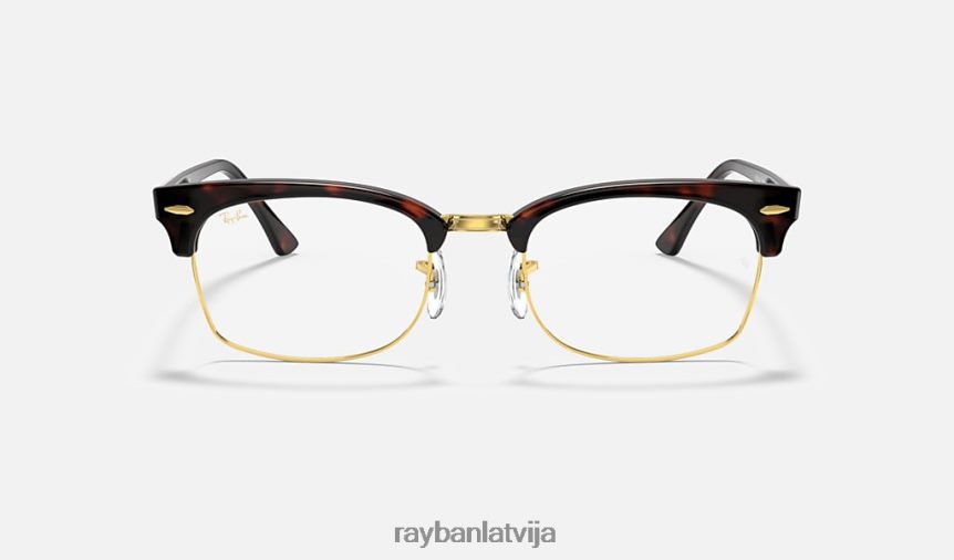 clubmaster kvadrātveida optika pulēts bruņurupucis F0L86X1889 vīriešiem Ray-Ban brilles