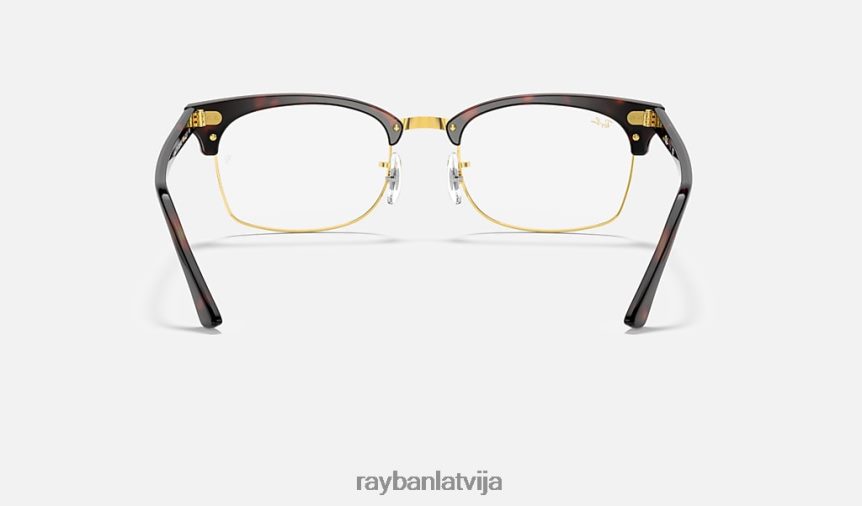 clubmaster kvadrātveida optika pulēts bruņurupucis F0L86X1889 vīriešiem Ray-Ban brilles