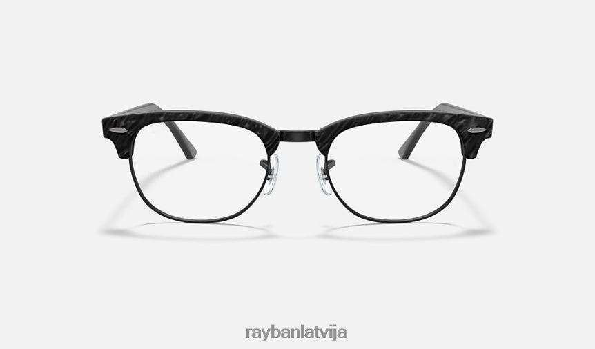 clubmaster marmora optika pulēta melna F0L86X2403 vīriešiem Ray-Ban brilles