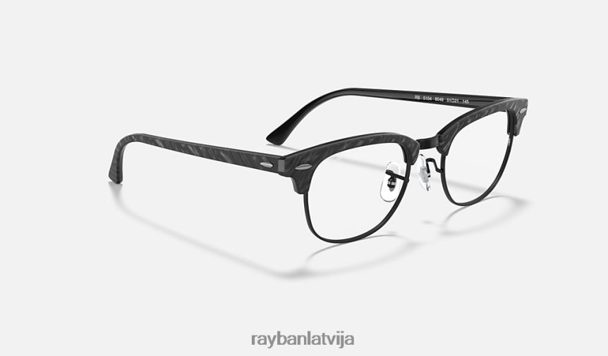 clubmaster marmora optika pulēta melna F0L86X2403 vīriešiem Ray-Ban brilles