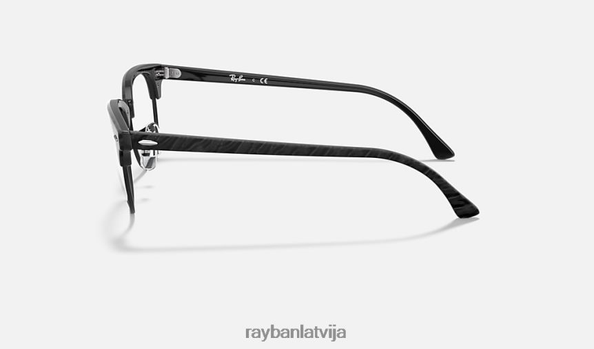 clubmaster marmora optika pulēta melna F0L86X2403 vīriešiem Ray-Ban brilles