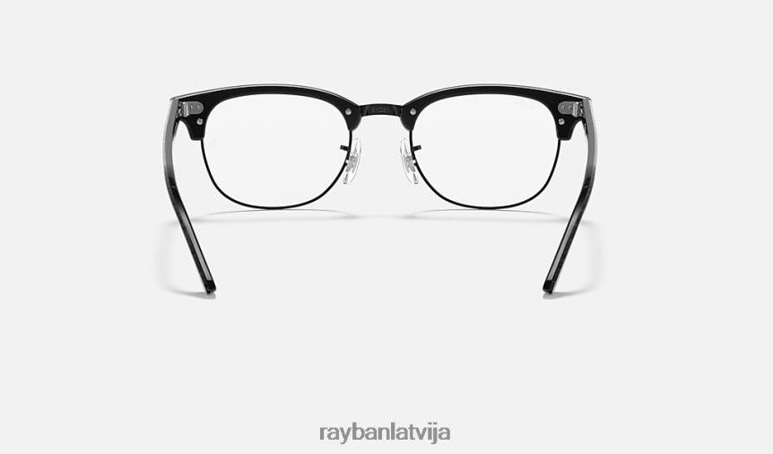 clubmaster marmora optika pulēta melna F0L86X2403 vīriešiem Ray-Ban brilles