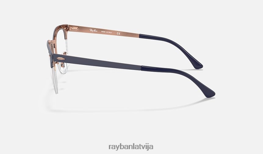 clubmaster metāla optika pulēta zila F0L86X2197 vīriešiem Ray-Ban brilles