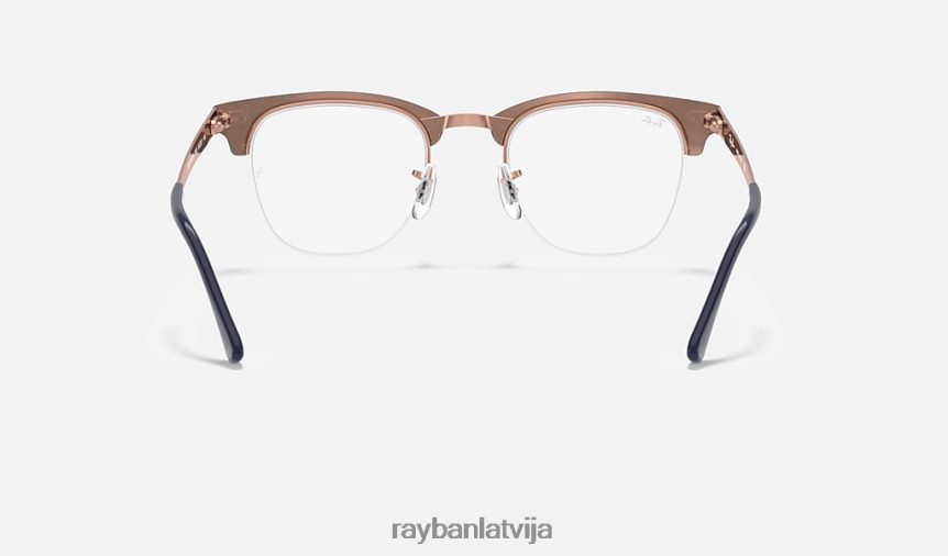 clubmaster metāla optika pulēta zila F0L86X2197 vīriešiem Ray-Ban brilles