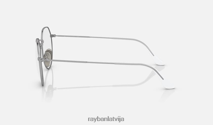 domkrata titāna optika pulēts sudrabs F0L86X2184 vīriešiem Ray-Ban brilles