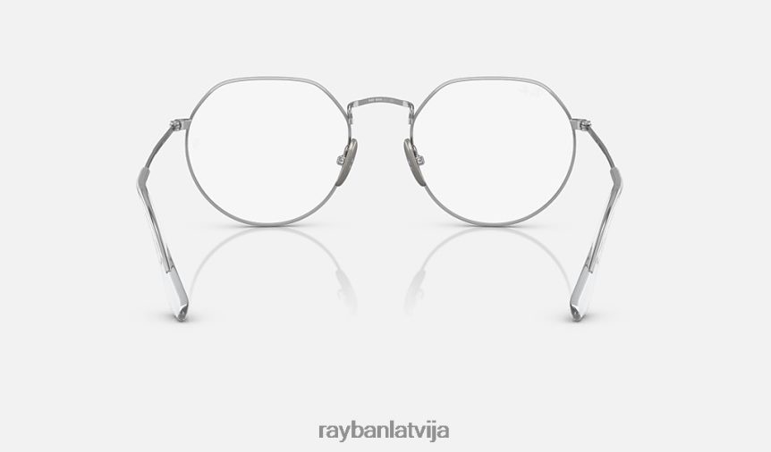 domkrata titāna optika pulēts sudrabs F0L86X2184 vīriešiem Ray-Ban brilles