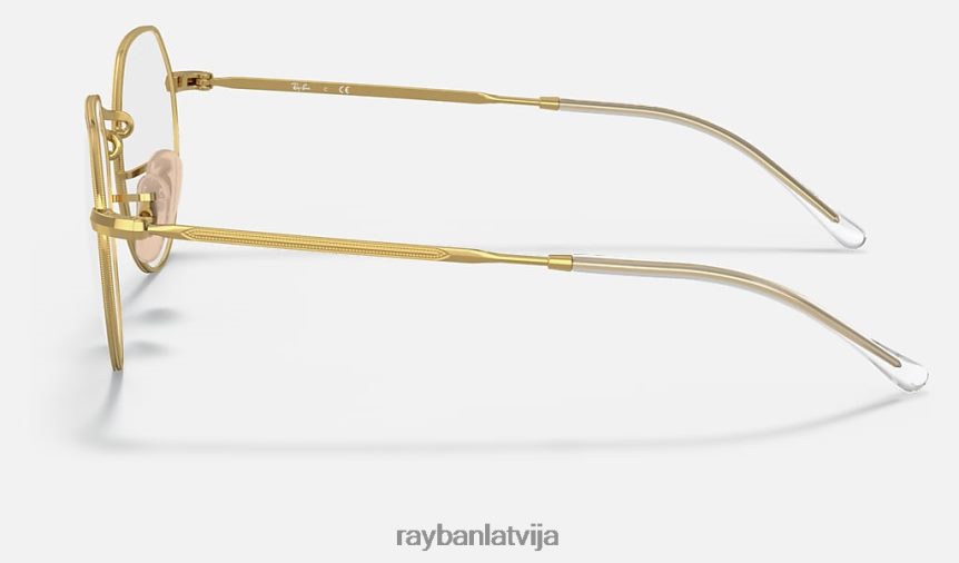 domkratu optika matēts zelts F0L86X1652 vīriešiem Ray-Ban brilles