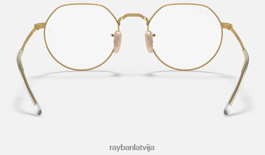domkratu optika matēts zelts F0L86X1652 vīriešiem Ray-Ban brilles