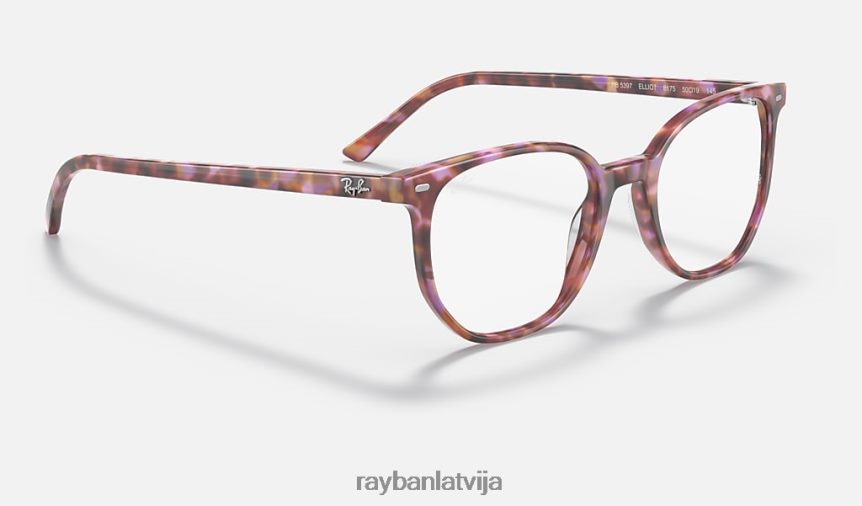 elliot optika pulēta brūna/violeta havana F0L86X1945 vīriešiem Ray-Ban brilles