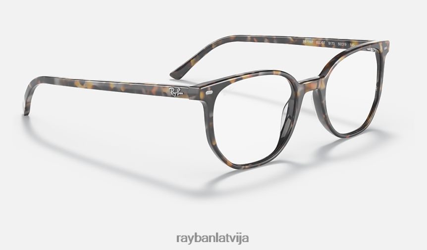 elliot optika pulēta brūni pelēka havana F0L86X1944 vīriešiem Ray-Ban brilles