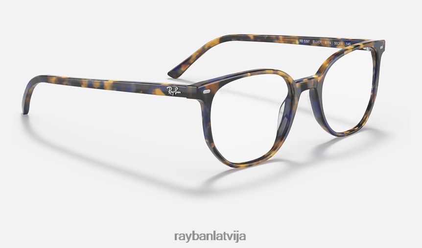elliot optika pulēta dzeltena/zila havana F0L86X1941 vīriešiem Ray-Ban brilles