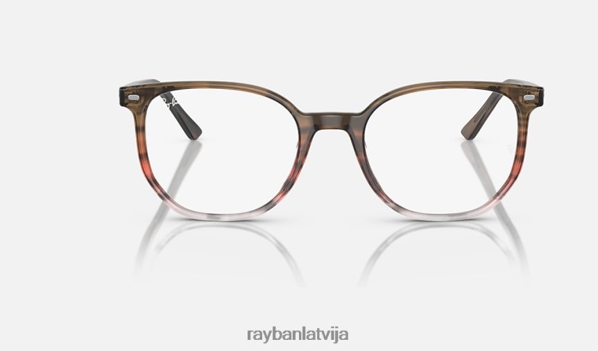 elliot optika pulēta svītraina brūna/sarkana F0L86X1948 vīriešiem Ray-Ban brilles