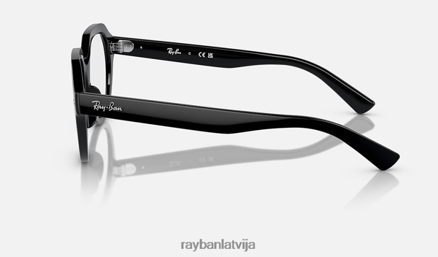 gina optika pulēta melna F0L86X1712 vīriešiem Ray-Ban brilles