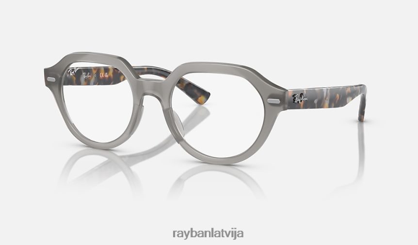 gina optika pulēta opāla pelēka F0L86X1716 vīriešiem Ray-Ban brilles