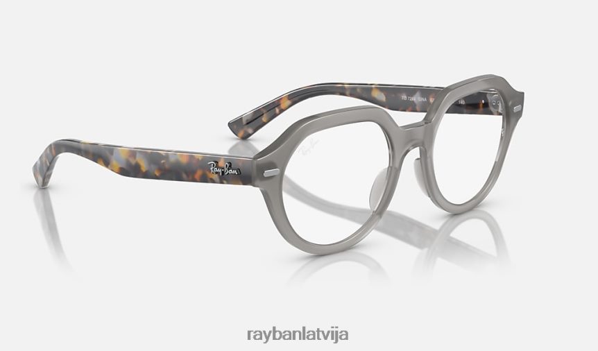 gina optika pulēta opāla pelēka F0L86X1716 vīriešiem Ray-Ban brilles