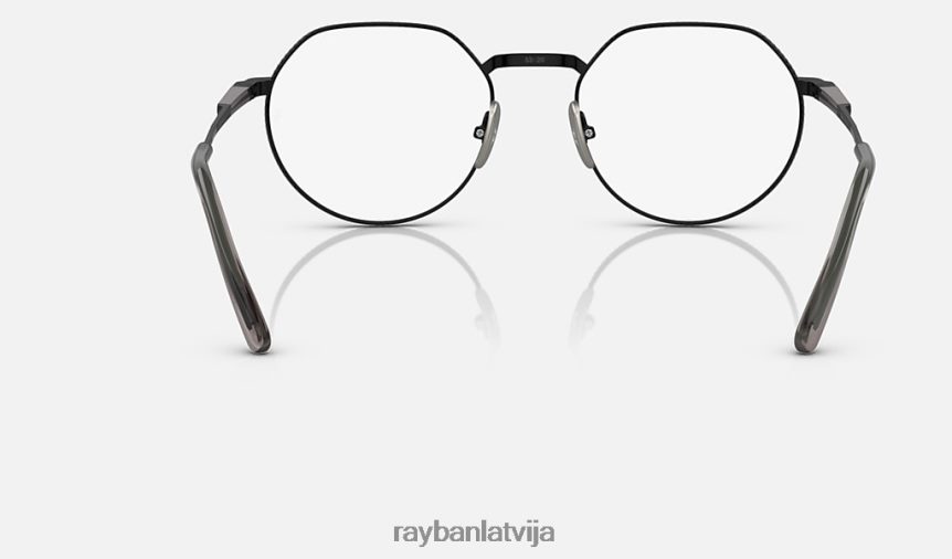 jack ii titāna optika pulēta melna F0L86X2153 vīriešiem Ray-Ban brilles