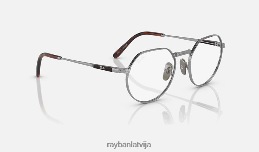 jack ii titāna optika pulēts sudrabs F0L86X2151 vīriešiem Ray-Ban brilles