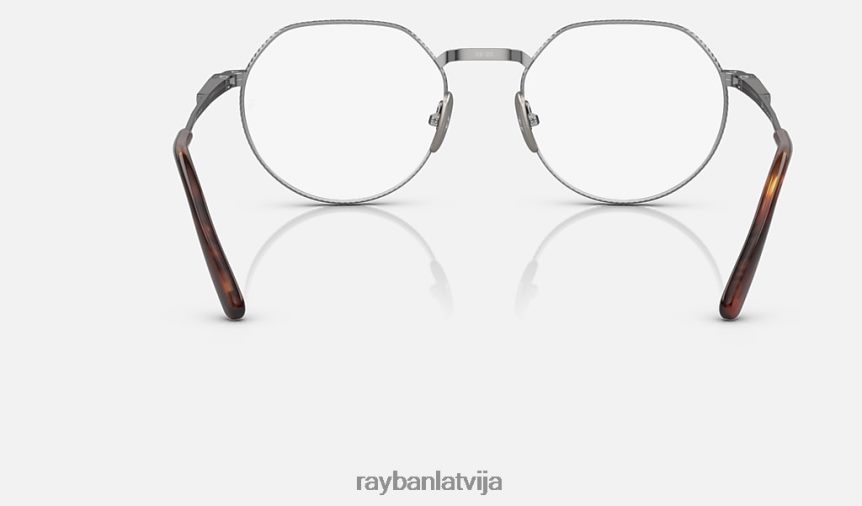 jack ii titāna optika pulēts sudrabs F0L86X2151 vīriešiem Ray-Ban brilles