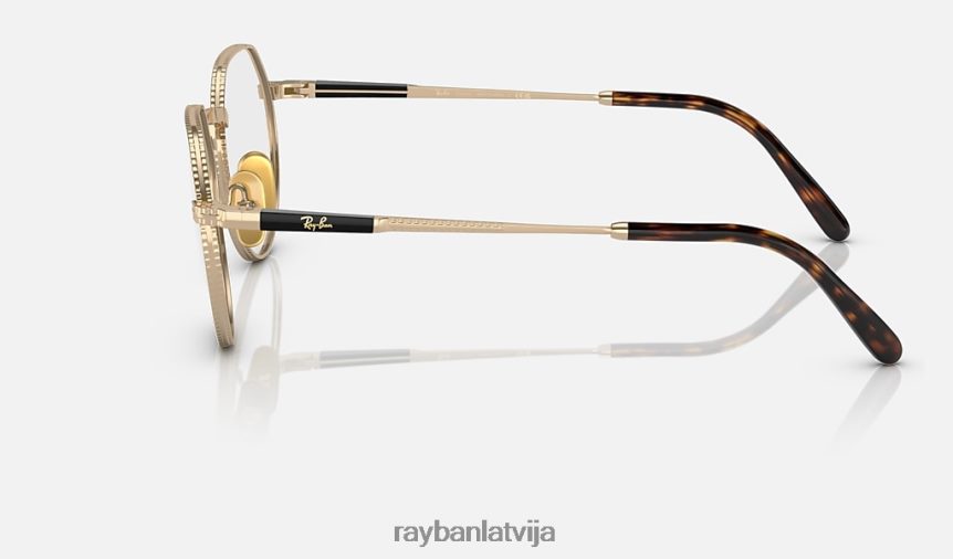 jack ii titāna optika pulēts zelts F0L86X2150 vīriešiem Ray-Ban brilles