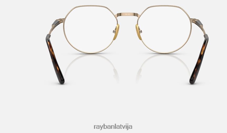 jack ii titāna optika pulēts zelts F0L86X2150 vīriešiem Ray-Ban brilles
