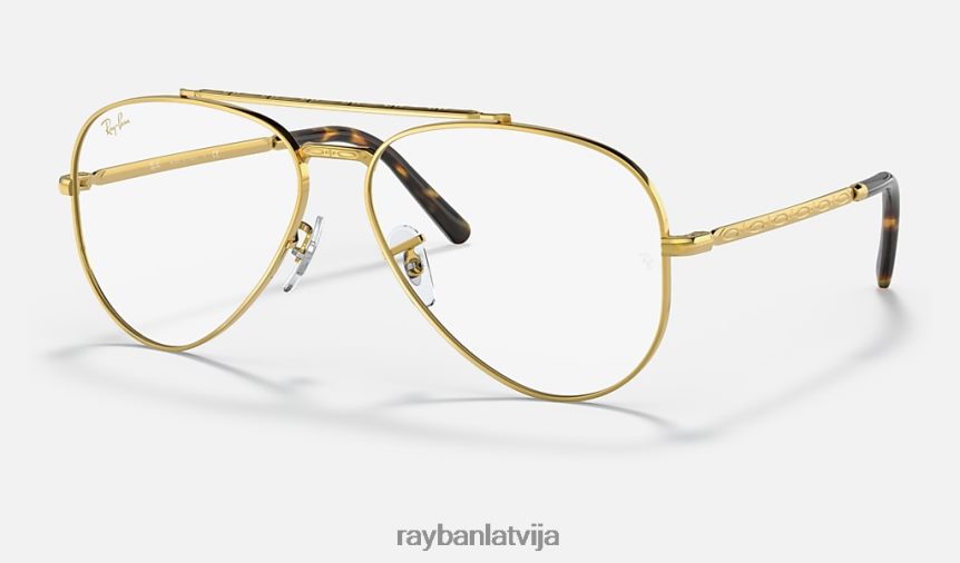 jauna aviatora optika pulēts zelts F0L86X1618 vīriešiem Ray-Ban brilles