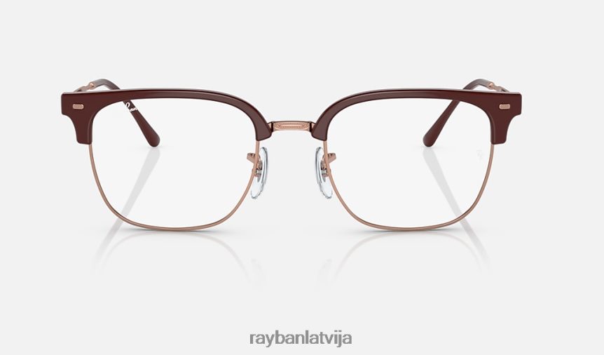 jauna clubmaster optika pulēta bordo uz rozā zelta F0L86X1692 vīriešiem Ray-Ban brilles