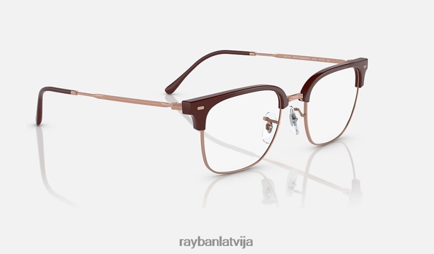jauna clubmaster optika pulēta bordo uz rozā zelta F0L86X1692 vīriešiem Ray-Ban brilles