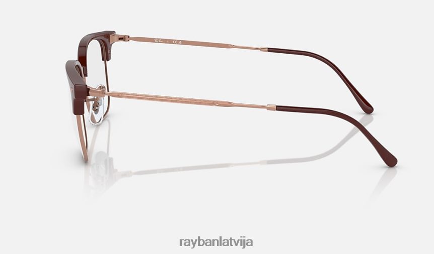 jauna clubmaster optika pulēta bordo uz rozā zelta F0L86X1692 vīriešiem Ray-Ban brilles
