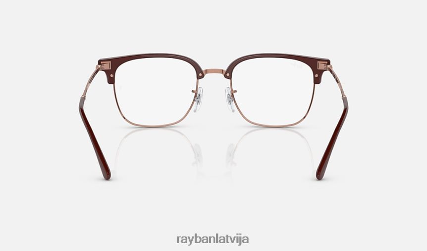 jauna clubmaster optika pulēta bordo uz rozā zelta F0L86X1692 vīriešiem Ray-Ban brilles