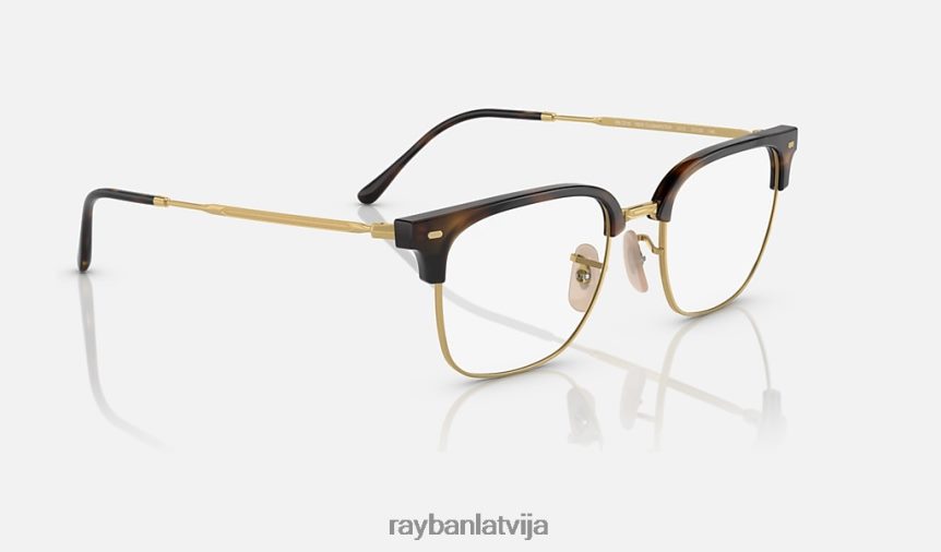 jauna clubmaster optika pulēta havana uz zelta F0L86X1690 vīriešiem Ray-Ban brilles