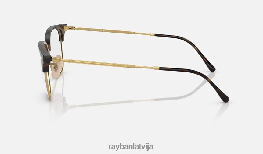 jauna clubmaster optika pulēta havana uz zelta F0L86X1690 vīriešiem Ray-Ban brilles