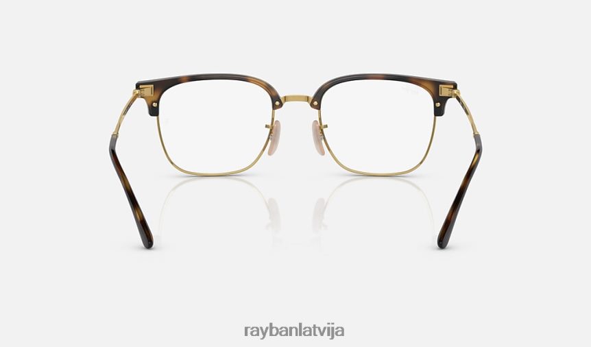 jauna clubmaster optika pulēta havana uz zelta F0L86X1690 vīriešiem Ray-Ban brilles