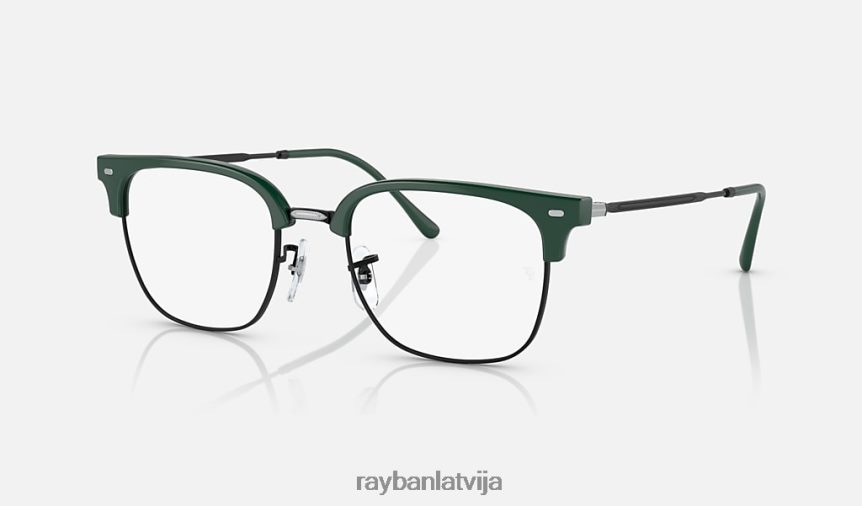 jauna clubmaster optika pulēta zaļa uz melna F0L86X1691 vīriešiem Ray-Ban brilles