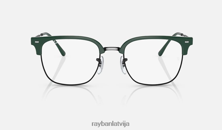 jauna clubmaster optika pulēta zaļa uz melna F0L86X1691 vīriešiem Ray-Ban brilles