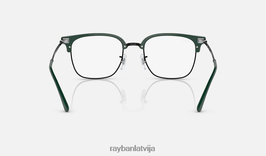 jauna clubmaster optika pulēta zaļa uz melna F0L86X1691 vīriešiem Ray-Ban brilles