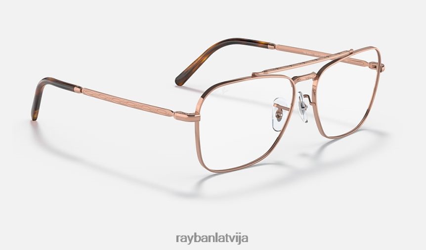 jauna treileru optika pulēts rozā zelts F0L86X1637 vīriešiem Ray-Ban brilles