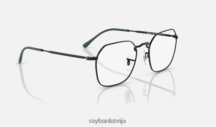 jim optika pulēta melna F0L86X1599 vīriešiem Ray-Ban brilles