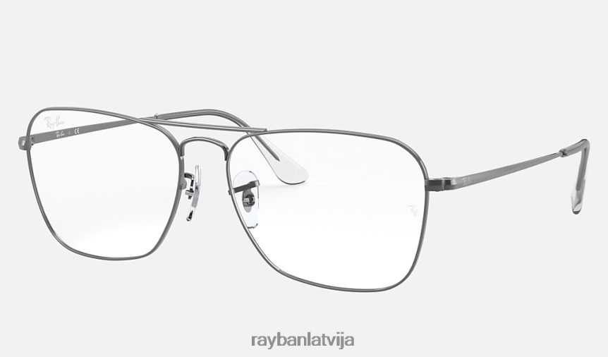 karavānu optika pulēts ieroču metāls F0L86X2438 vīriešiem Ray-Ban brilles