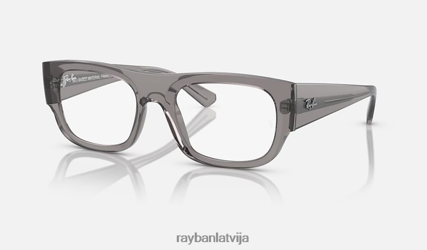 kristin optics bio bāzes pulēta caurspīdīga pelēka F0L86X1754 vīriešiem Ray-Ban brilles