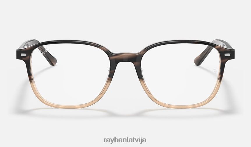 leonarda optika pulēta brūna havana F0L86X1826 vīriešiem Ray-Ban brilles