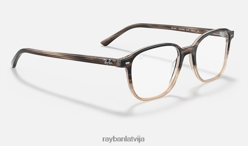 leonarda optika pulēta brūna havana F0L86X1826 vīriešiem Ray-Ban brilles