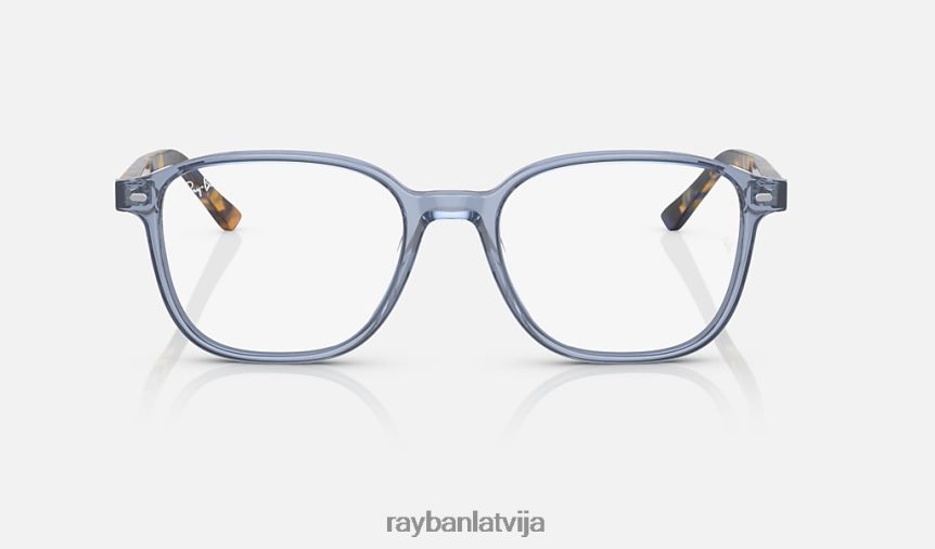 leonarda optika pulēta caurspīdīga zila F0L86X1828 vīriešiem Ray-Ban brilles