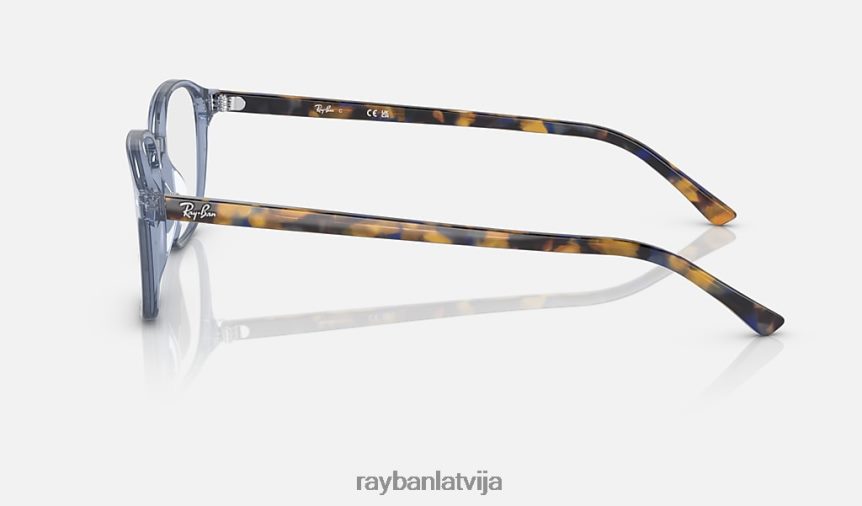 leonarda optika pulēta caurspīdīga zila F0L86X1828 vīriešiem Ray-Ban brilles