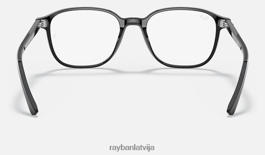 leonarda optika pulēta melna F0L86X1823 vīriešiem Ray-Ban brilles