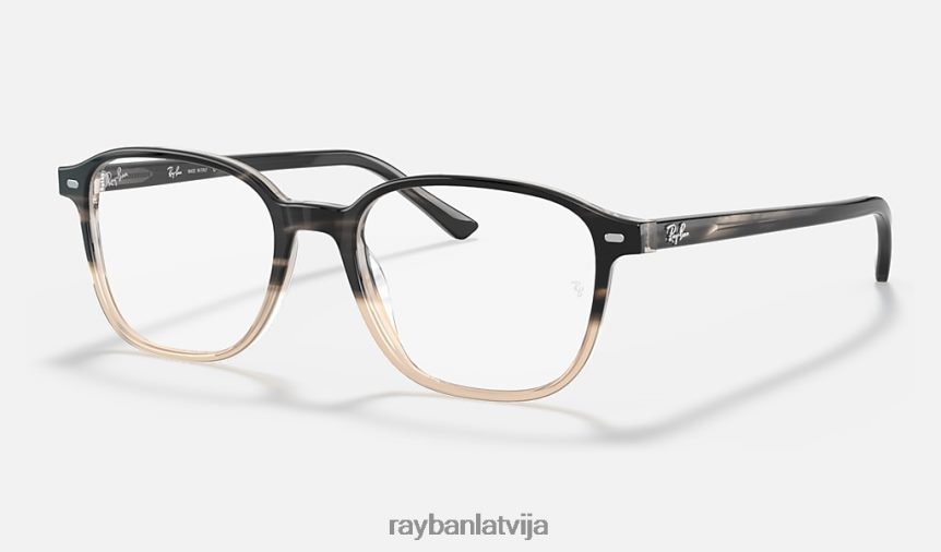 leonarda optika pulēta pelēka havana F0L86X1825 vīriešiem Ray-Ban brilles