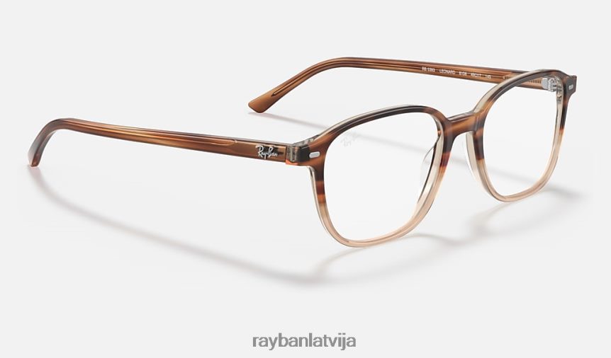 leonarda optika pulēts gaišs bruņurupucis F0L86X1827 vīriešiem Ray-Ban brilles