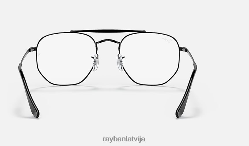 maršala optika pulēta melna F0L86X2045 vīriešiem Ray-Ban brilles